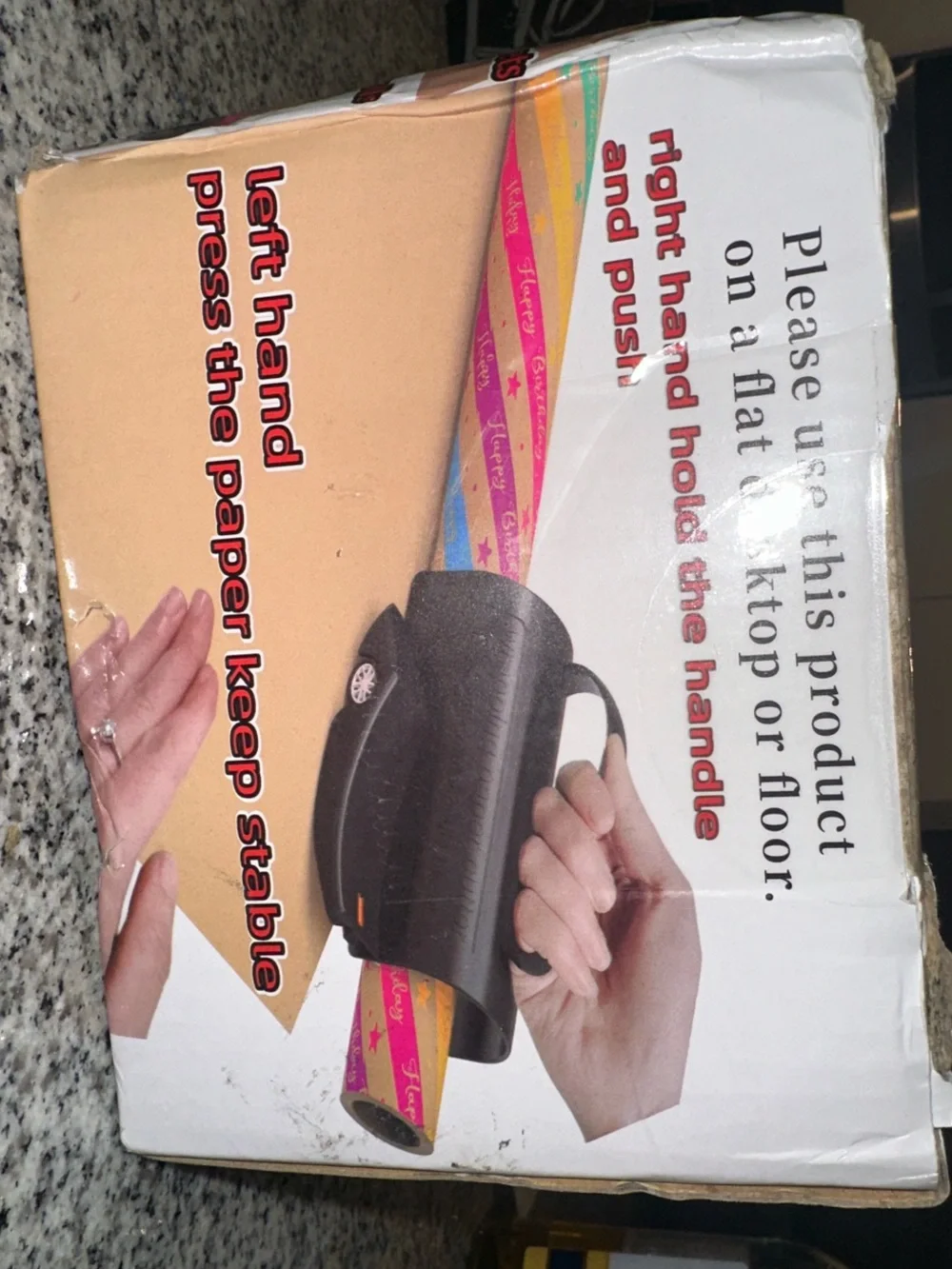 Black Handheld Paper Cutter for Home Office Stationery